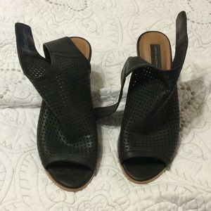 Peep Toe Block Heel Booties